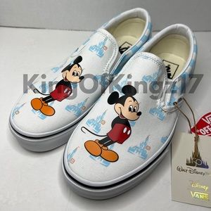 VANS x 2022 Disney Parks 50th Anniversary Mickey Mouse Slip On Shoes M 4 / W 5.5